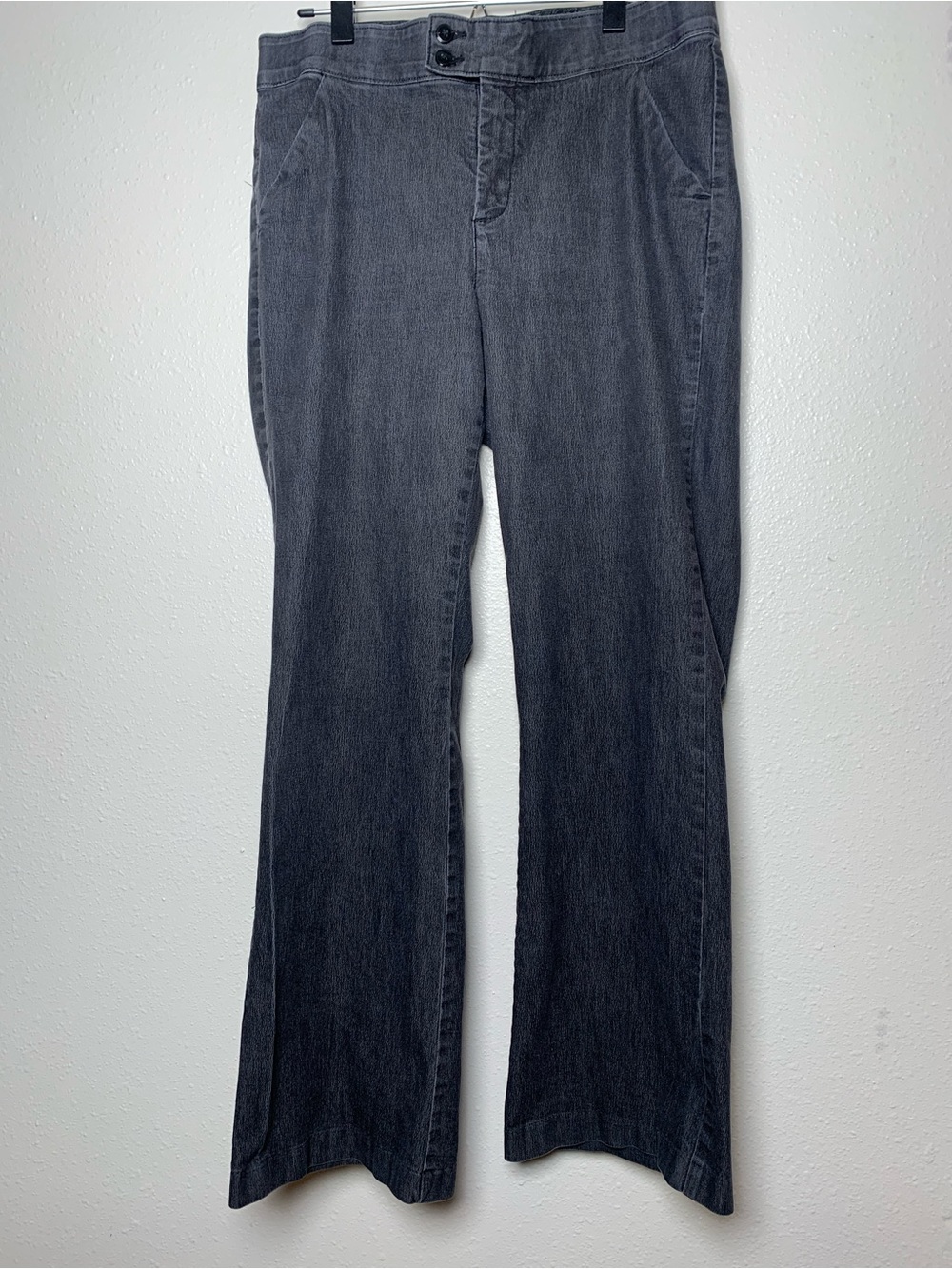 Women's Dark Gray Wide Leg Jeans